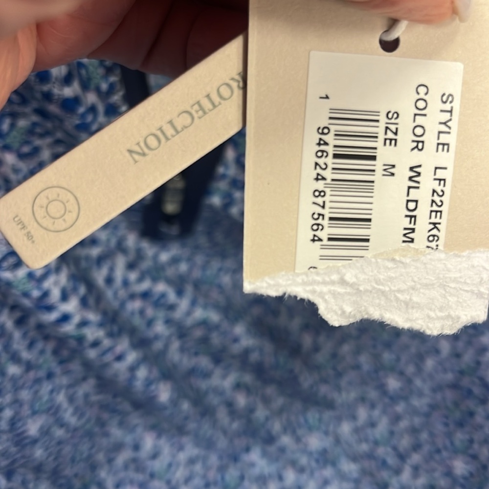 NWT Peter Millar Women's Wild Flowers Multi Carner Zip-Neck Sleeveless Polo M - Picture 5 of 6